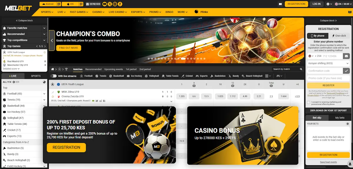 Melbet Sportsbook and Casino and Welcome Bonuses Banner